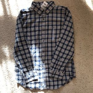 Boys Old Navy button down plaid shirt
